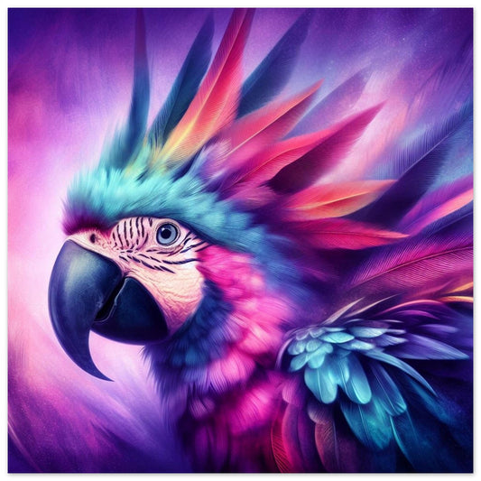 Premium Matte Poster Funky Parrot