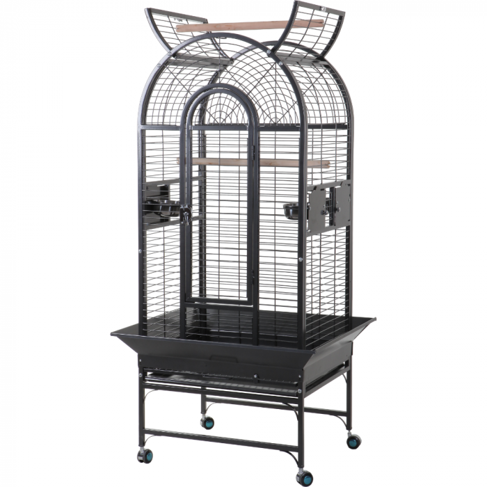 Cage perroquet solide Coco – Anthracite